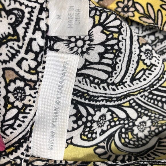 New York And Company Tops Medium Women’s Yellow And Lavender Shirt - Picture 14 of 14